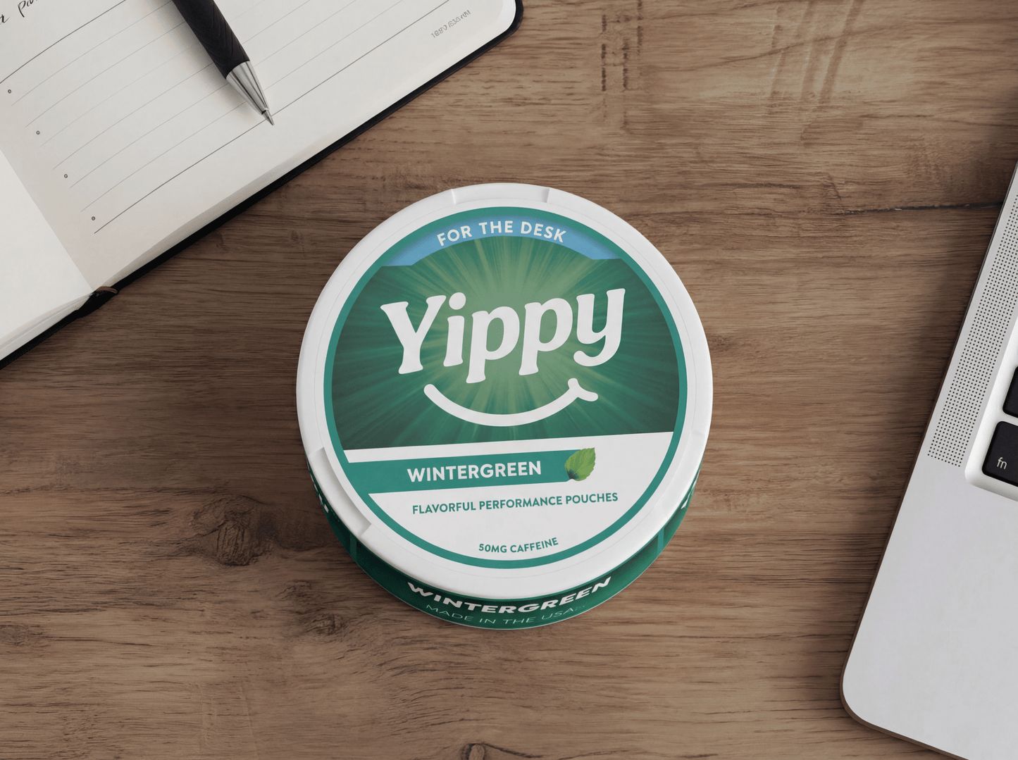 Yippy For The Desk wintergreen cans — alternate product photo